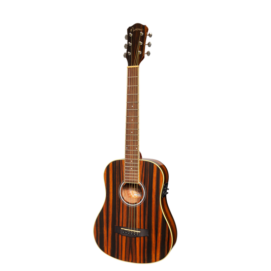 Martinez '51 Series' Left Handed Acoustic-Electric Babe Traveller Guitar Amara Gloss Finish