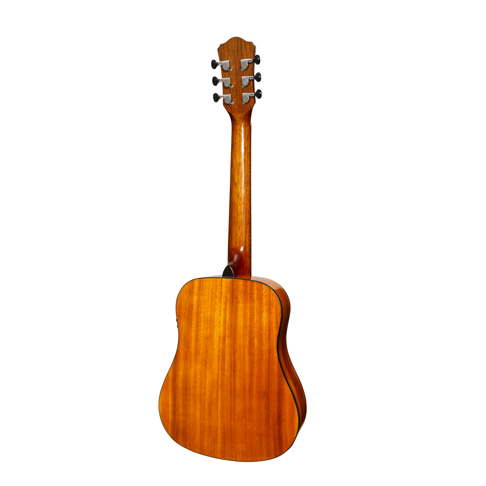 Martinez '51 Series' Left Handed Acoustic-Electric Babe Traveller Guitar Koa Gloss Finish — view 2