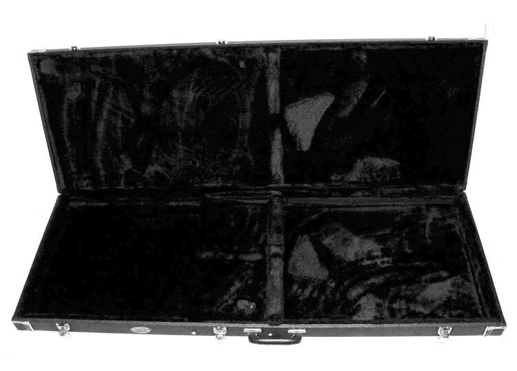 MBT Wooden Extreme Shapes Electric Guitar Case Black Multi-Fit with Velcro Inserts — view 2