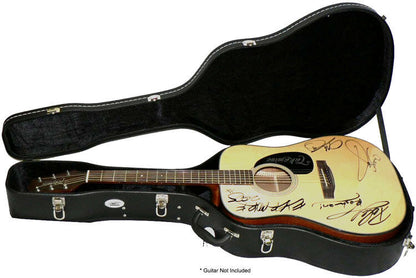 MBT Wooden Dreadnought Acoustic Guitar Case Black with Chrome Hardware — view 2