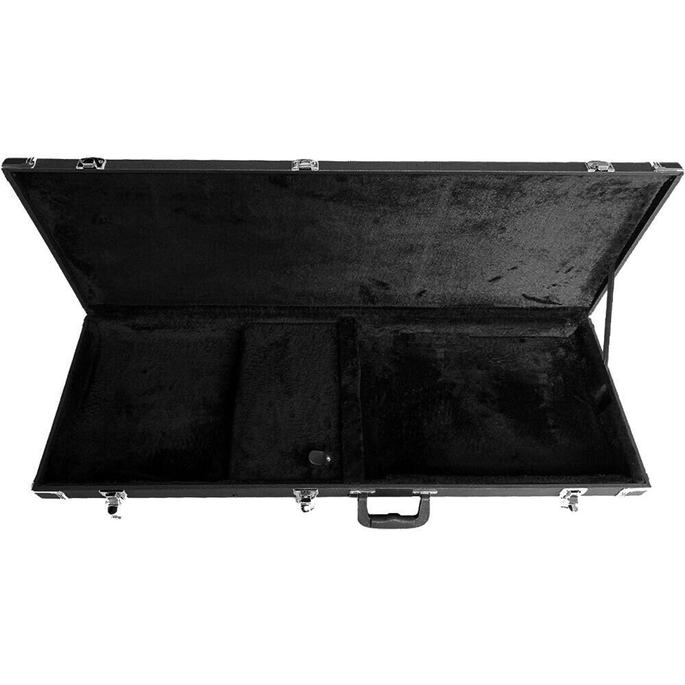 MBT Wooden Electric Guitar Case for Jaguar/Jazzmaster Style in Black — view 2