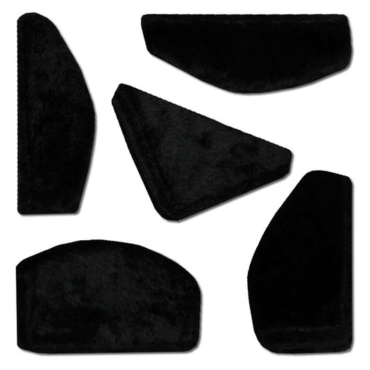 MBT Bass Guitar Case Velcro Cushion Pads - Black (5-Piece)
