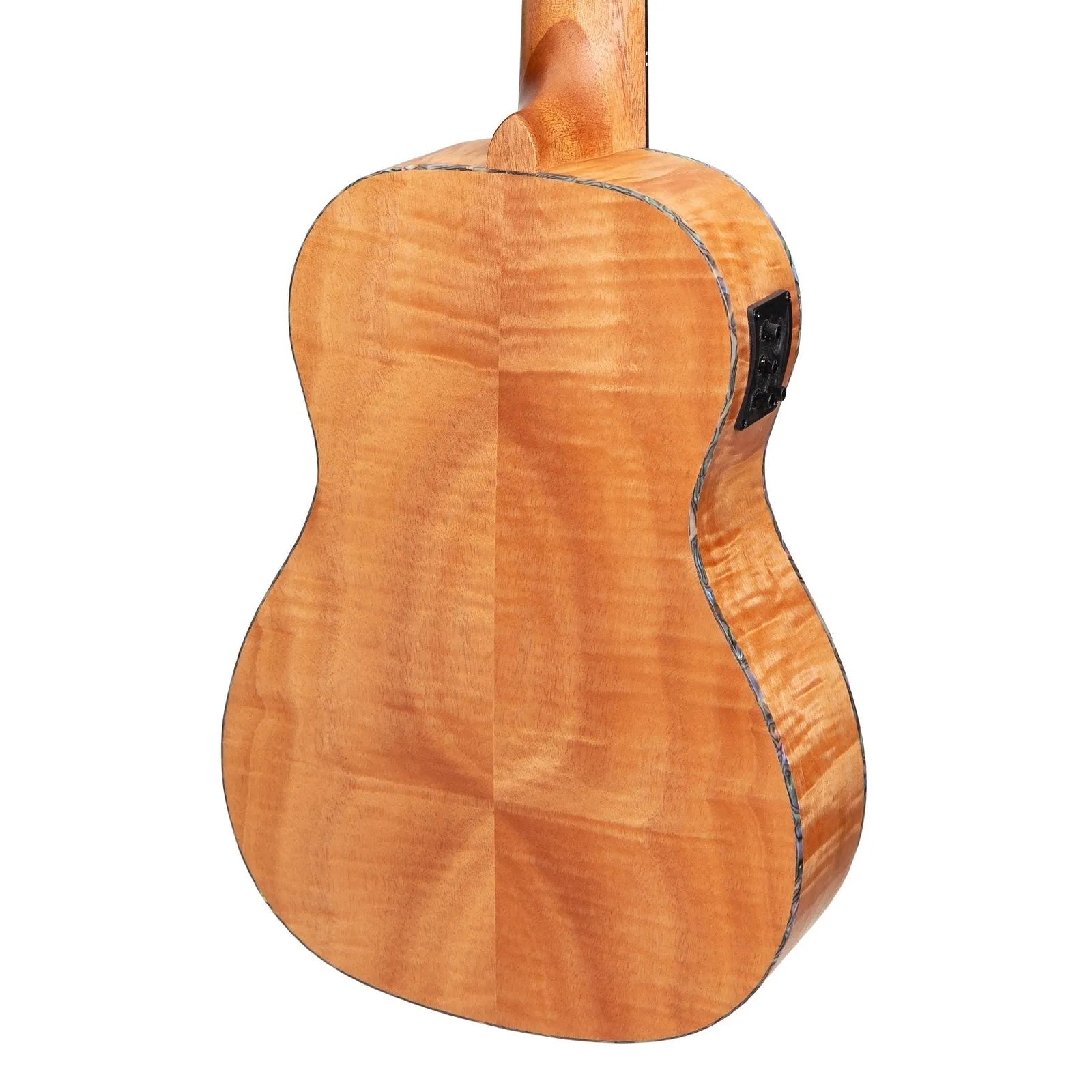 Mojo Flamed Okoume 30" Electric Bass Ukulele with KLT-21 Preamp and Built-in Tuner, Natural Satin Finish — view 5