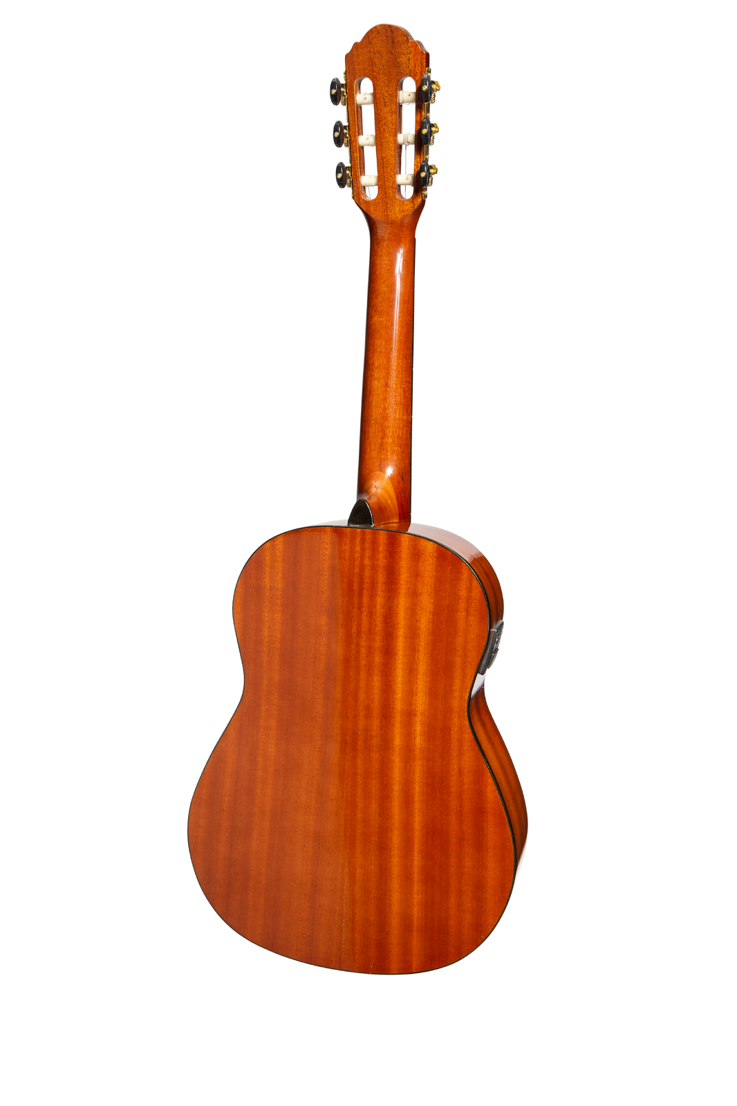 Martinez G-Series MC-12GT-AMB 1/2 Size Student Classical Guitar with Built-In Tuner Amber-Gloss — view 2