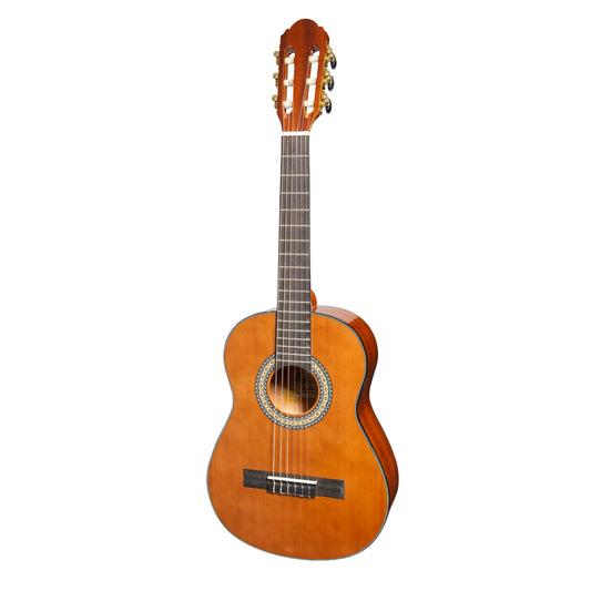 Martinez G-Series MC-12GT-NGL 1/2 Size Student Classical Guitar with Built-In Tuner Natural Gloss