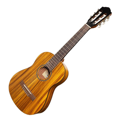 Martinez MC-12T-KOA 1/2 Size Student Classical Guitar with Built-In Tuner, Natural Satin Finish, Koa Wood — view 3