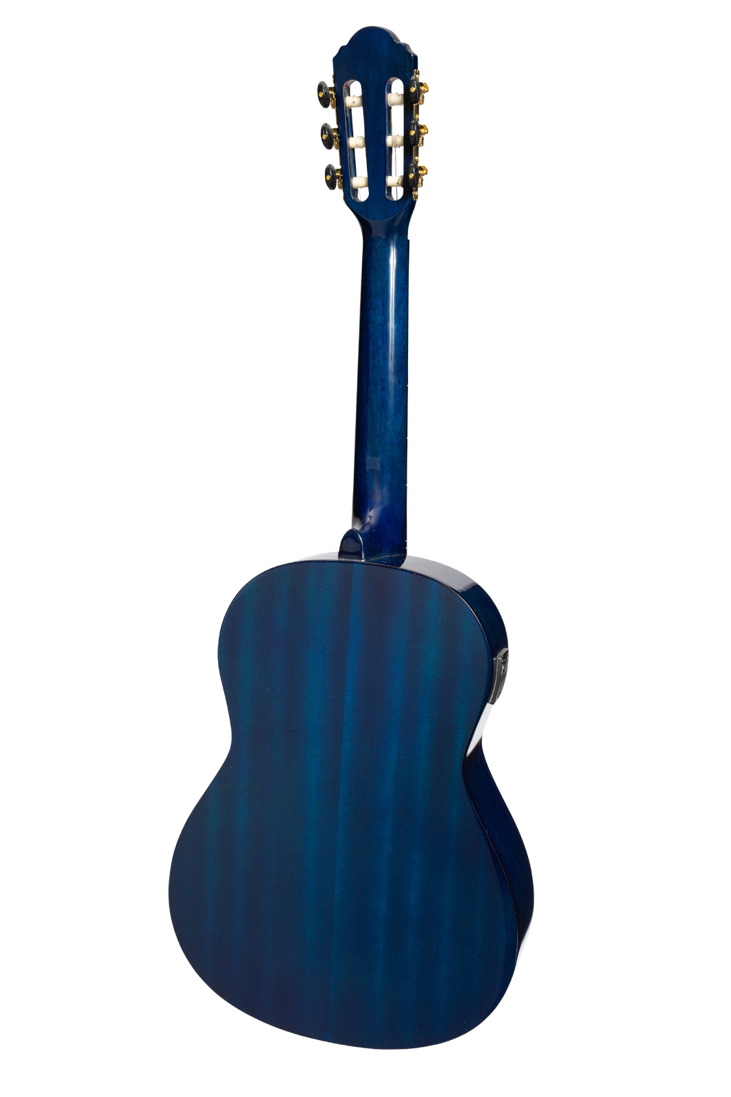 Martinez G-Series 3/4 Size Electric Classical Guitar with Built-in Tuner - Blue Gloss — view 2
