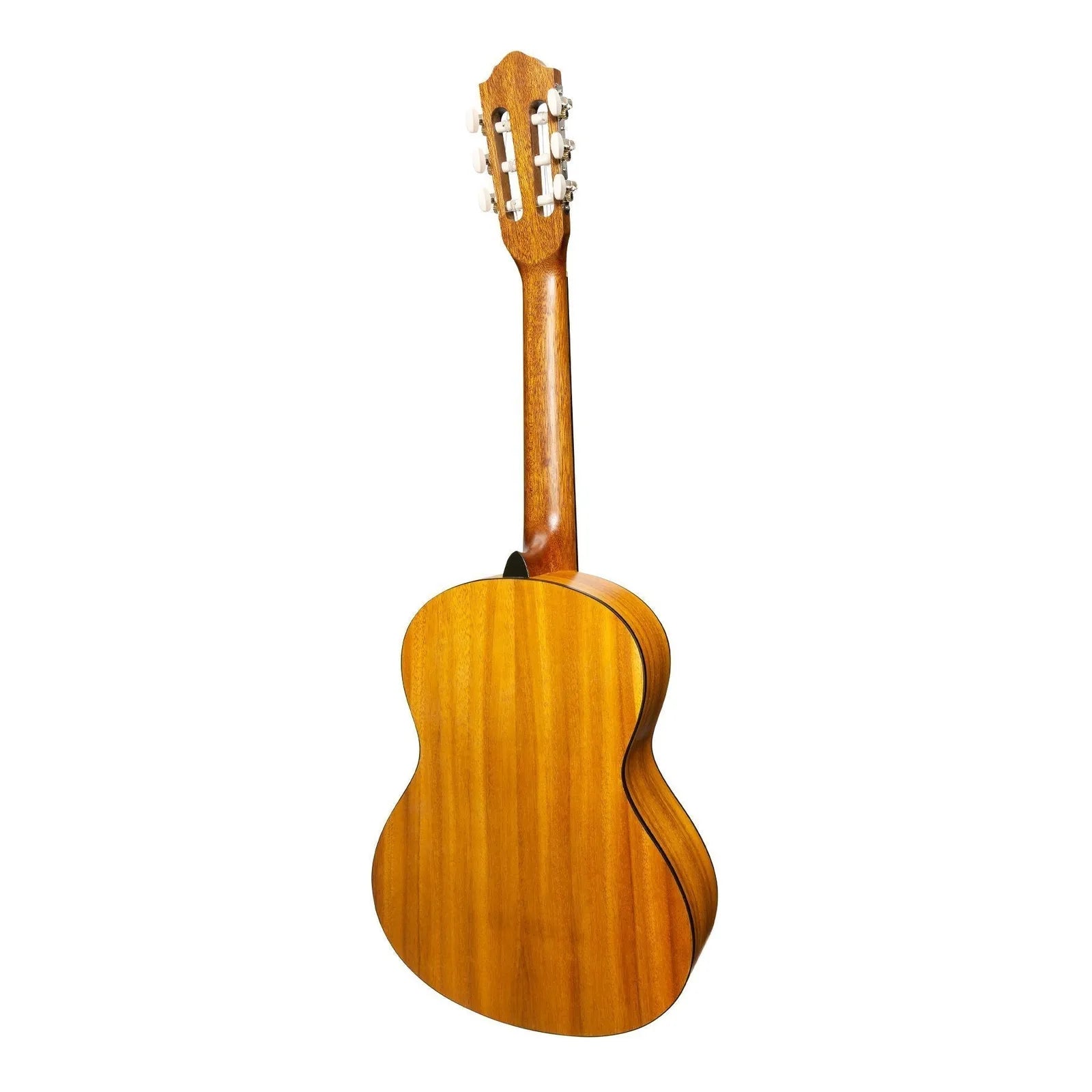 Martinez Left Handed 3/4 Size Student Classical Guitar with Built-In Tuner (Spruce/Koa) — view 2