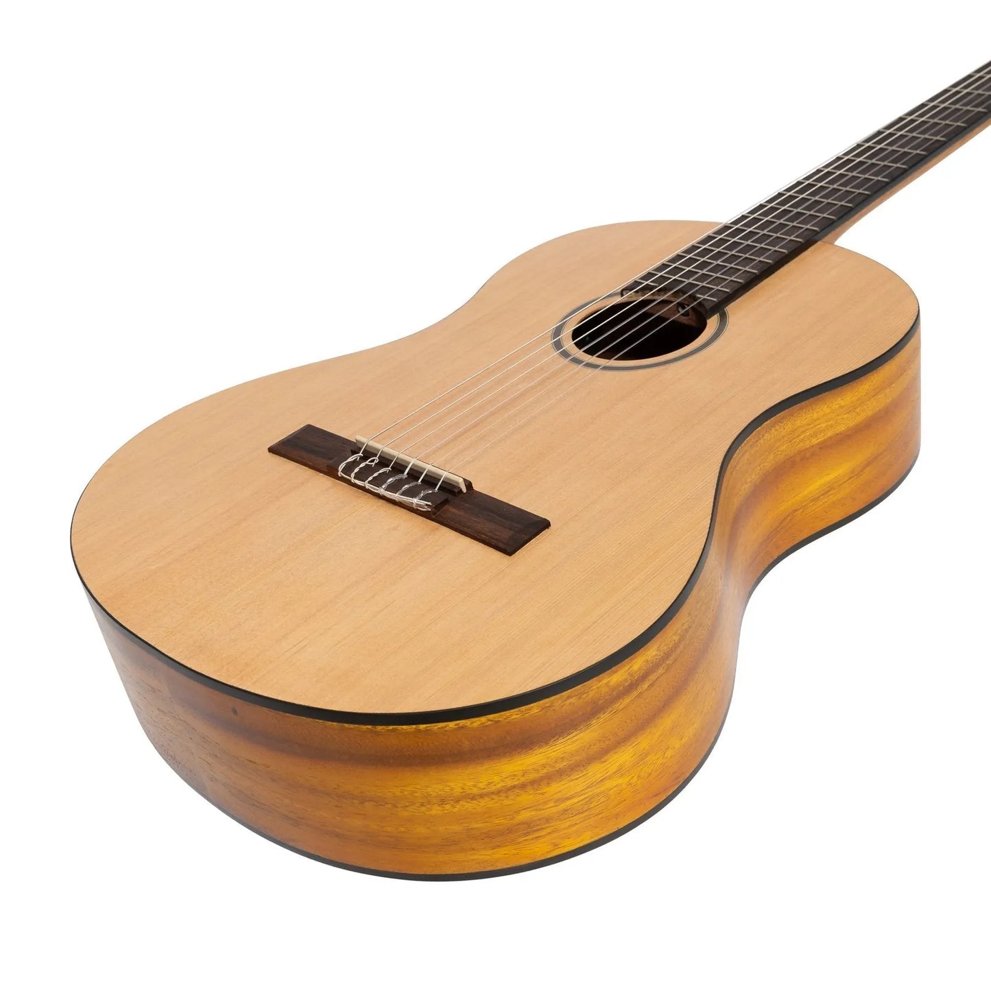 Martinez MC-44T-SK Full Size Student Classical Guitar with Built-In Tuner (Spruce/Koa) — view 6