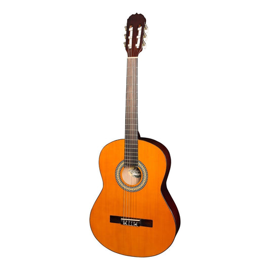 Martinez 'Slim Jim' Full Size Beginner Slim Neck Classical Guitar (Amber)
