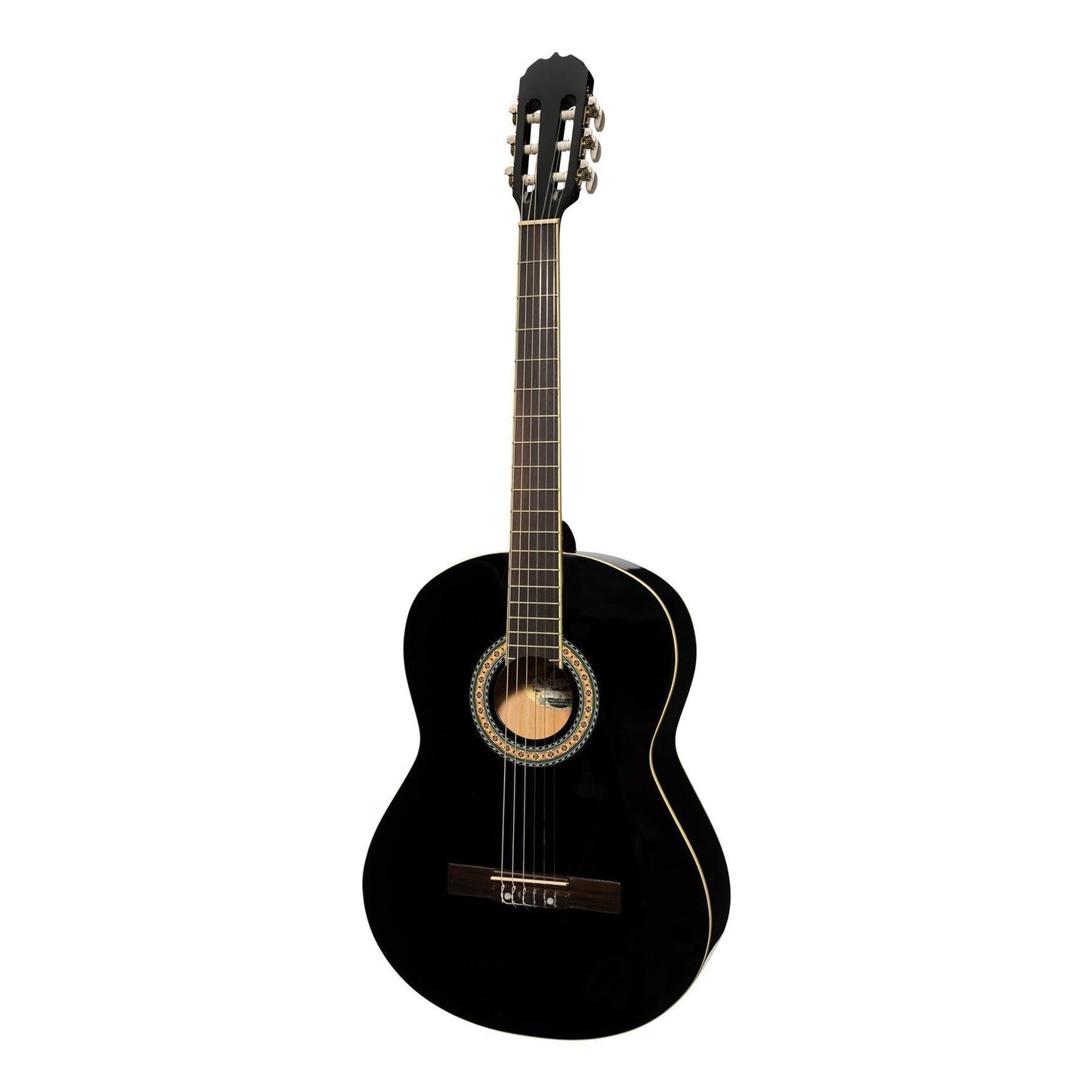 Martinez 'Slim Jim' Full Size Beginner Slim Neck Classical Guitar (Black)