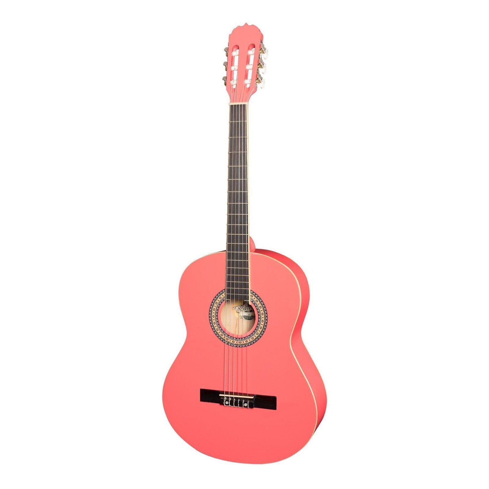Martinez "Slim Jim" Full Size Beginner Slim Neck Classical Guitar (Hot Pink)