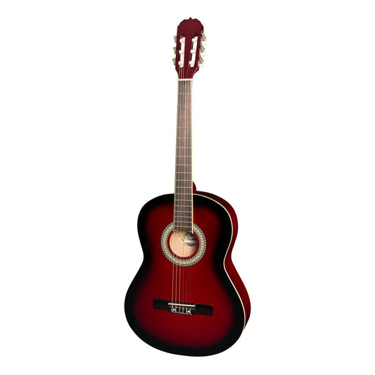 Martinez 'Slim Jim' Full Size Beginner Slim Neck Classical Guitar (Wine Red)