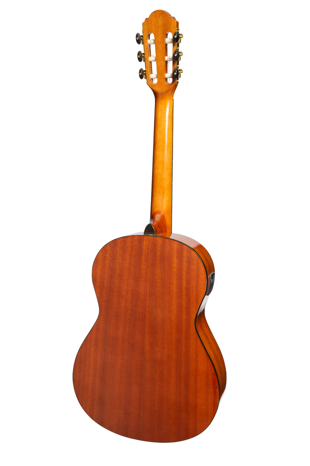 Martinez Slim Jim G-Series 3/4 Size Classical Guitar with Built-in Tuner Natural Gloss MC-SJ34GT — view 2