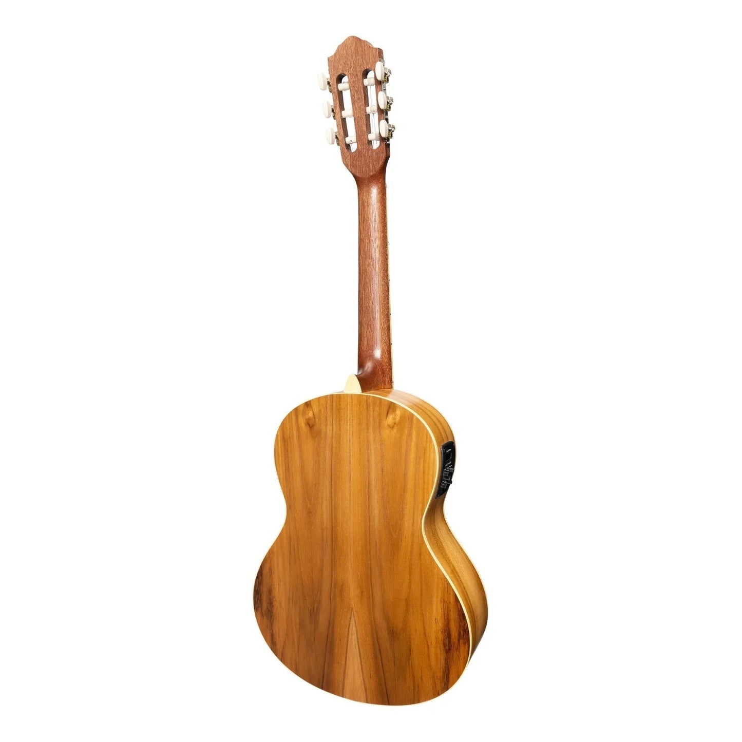 Martinez Slim Jim MC-SJ34PT-JTK 3/4 Size Electric Classical Guitar with Pickup and Tuner, Natural Satin Finish — view 2
