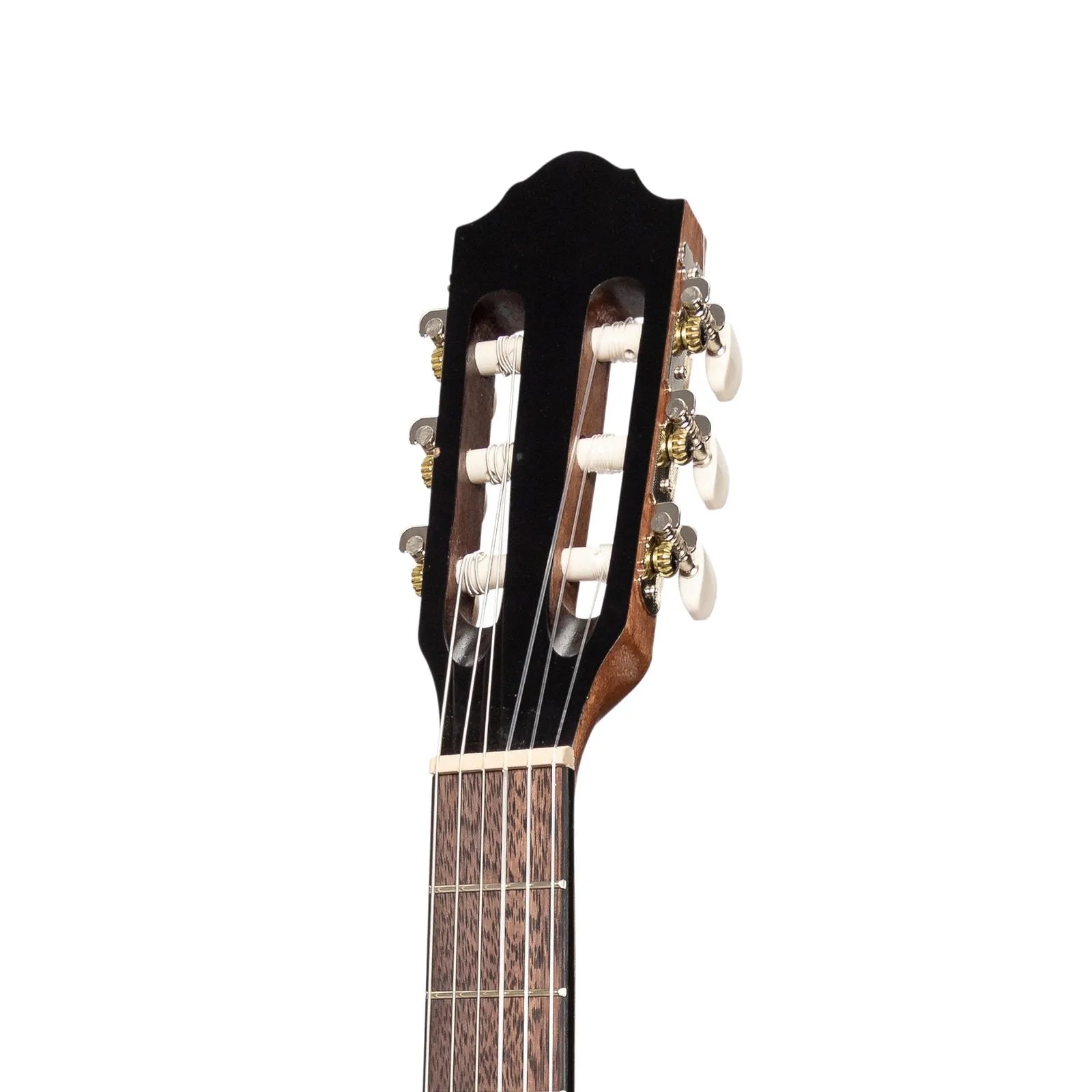 Martinez Slim Jim 3/4 Size Electric Classical Guitar with Pickup and Tuner - Mindi-Wood — view 6