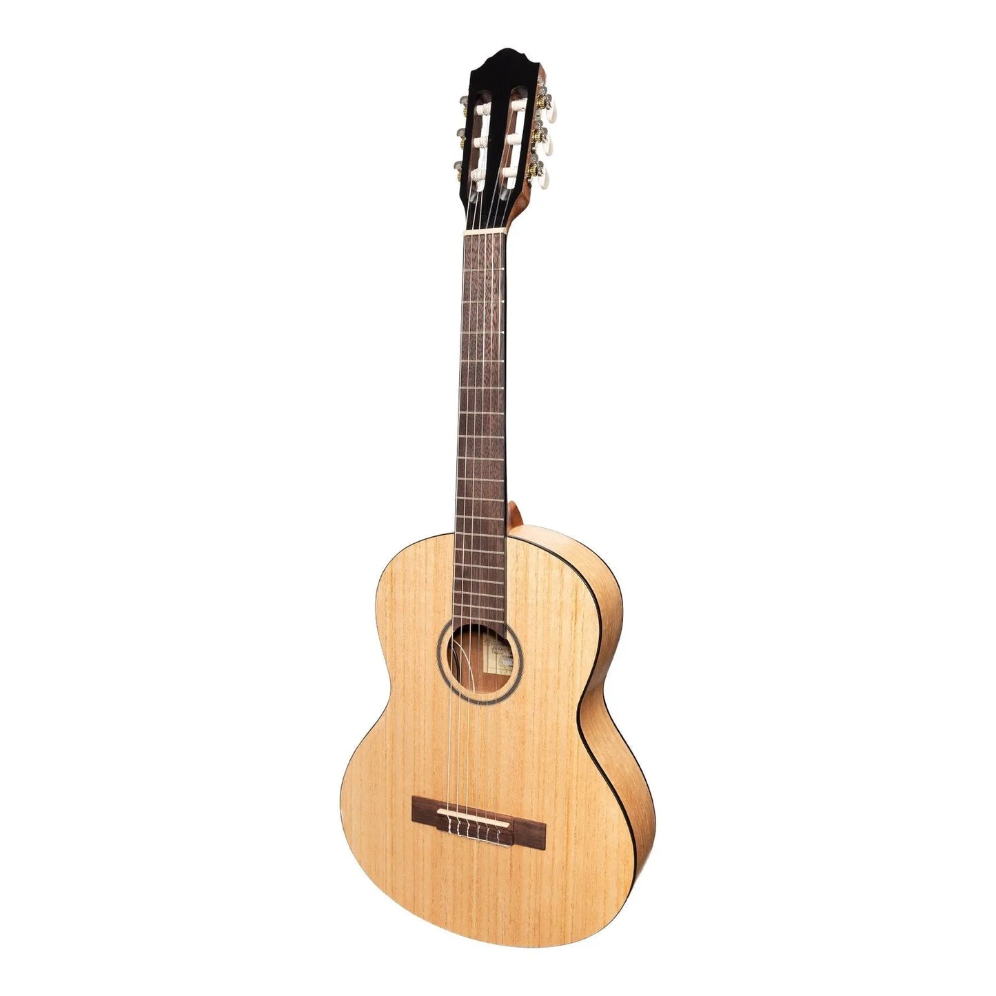 Martinez Slim Jim 3/4 Size Electric Classical Guitar with Pickup and Tuner - Mindi-Wood