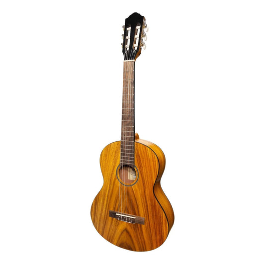 Martinez Slim Jim MC-SJ34T-KOA 3/4 Size Student Classical Guitar with Built-In Tuner