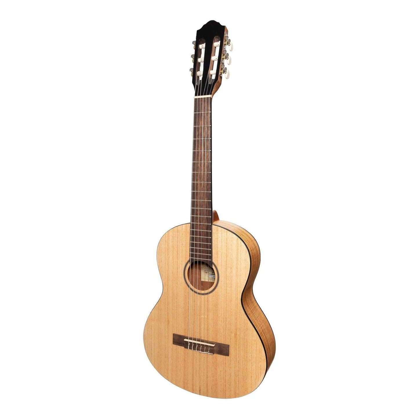 Martinez Slim Jim 3/4 Size Student Classical Guitar with Built-in Tuner, Mindi-Wood, Natural Satin Finish, Right-Handed, Model MC-SJ34T-MWD