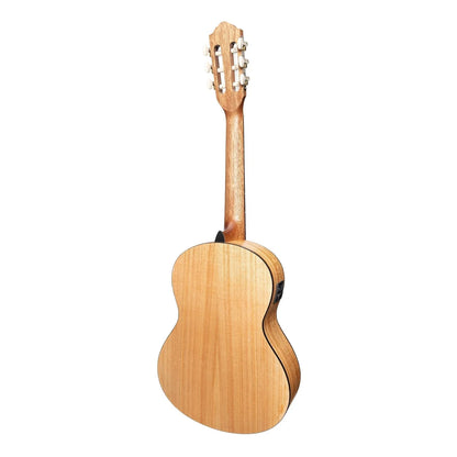 Martinez Slim Jim 3/4 Size Student Classical Guitar with Built-in Tuner, Mindi-Wood, Natural Satin Finish, Right-Handed, Model MC-SJ34T-MWD — view 2