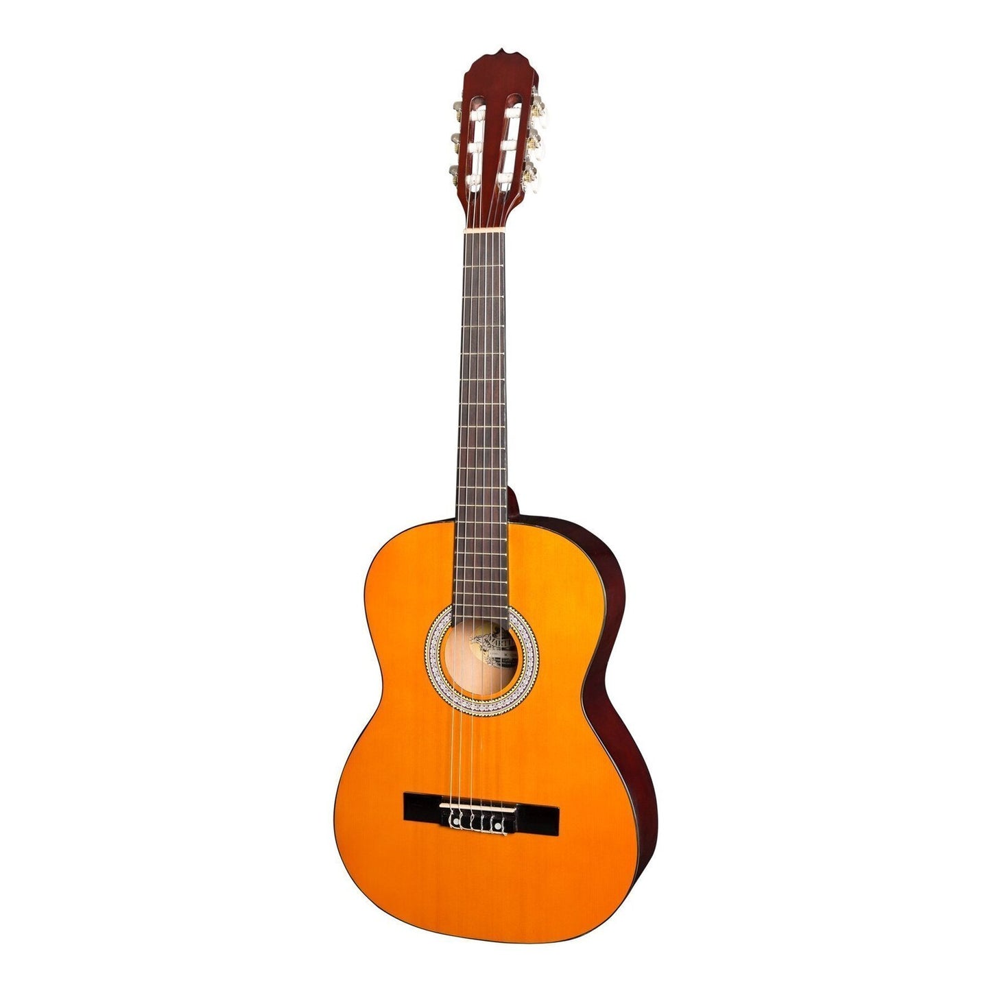 Martinez 'Slim Jim' 3/4 Size Beginner Slim Neck Classical Guitar (Amber)
