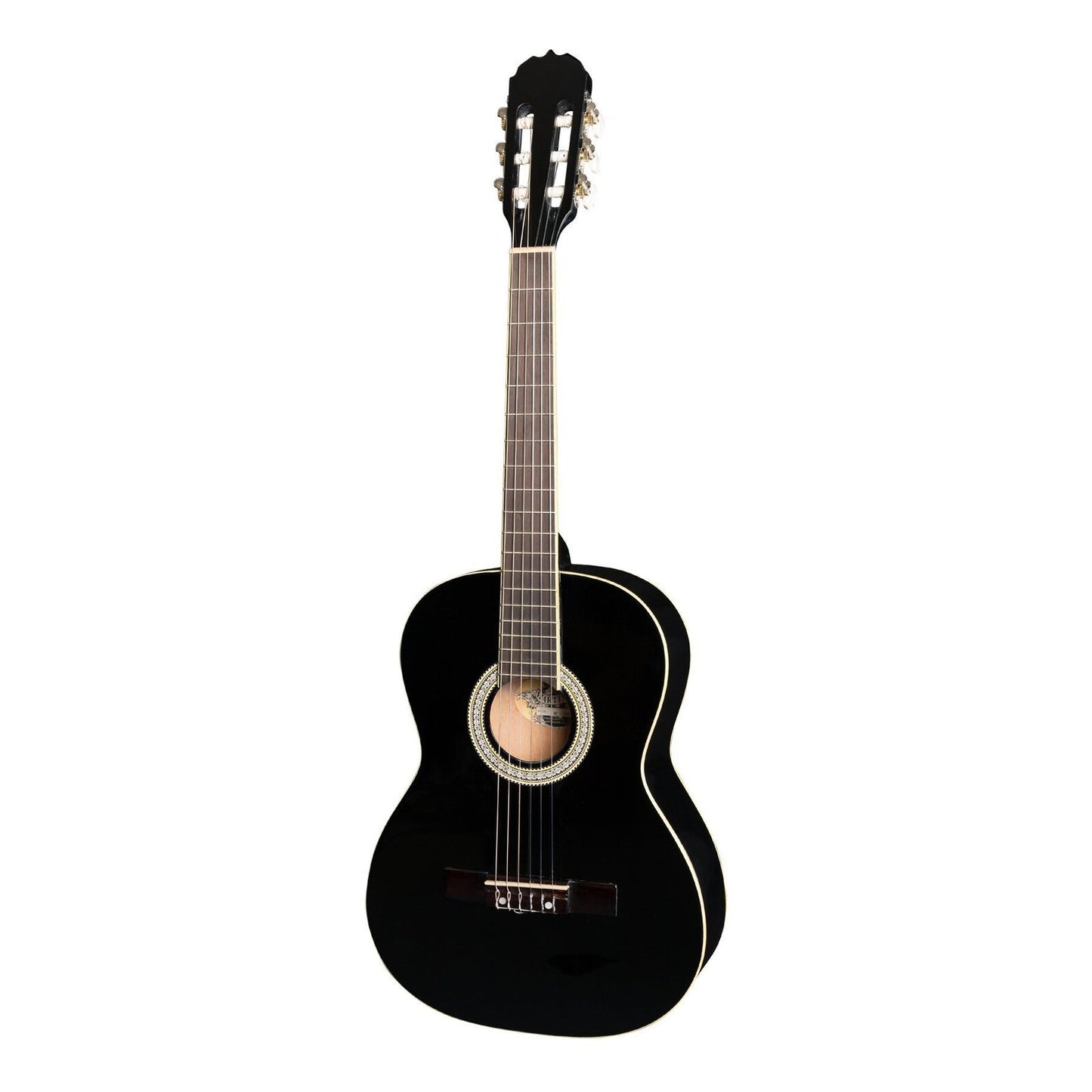 Martinez 'Slim Jim' 3/4 Size Beginner Slim Neck Classical Guitar (Black)