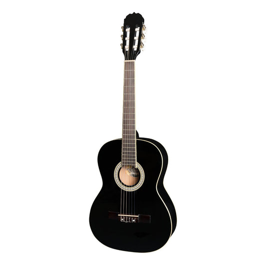 Martinez 'Slim Jim' 3/4 Size Beginner Slim Neck Classical Guitar (Black)