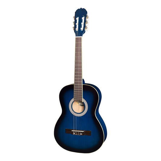 Martinez 'Slim Jim' 3/4 Size Beginner Slim Neck Classical Guitar (Blueburst)