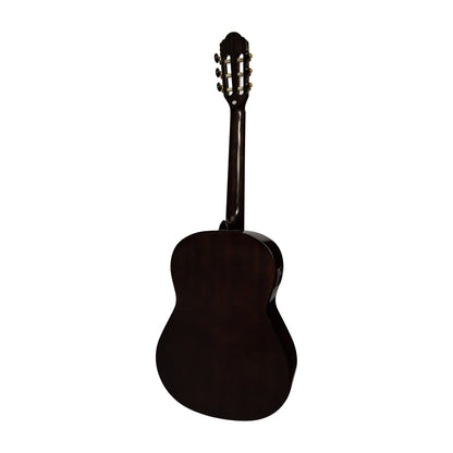 Martinez Slim Jim G-Series Full Size Classical Guitar with Built-in Tuner Transparent Blue MC-SJ44GT-TBL — view 2