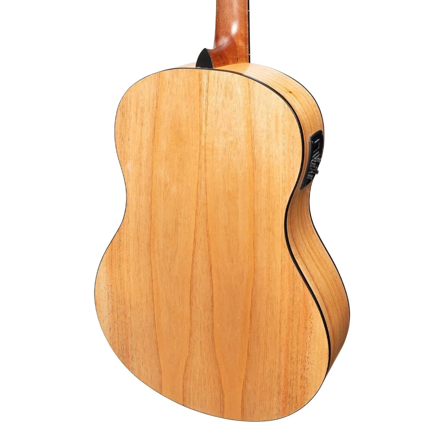 Martinez Slim Jim Full Size Electric Classical Guitar with Pickup and Tuner - Mindi-Wood — view 5