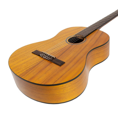 Martinez Slim Jim Full Size Student Classical Guitar with Built In Tuner - Koa Model MC-SJ44T-KOA — view 6