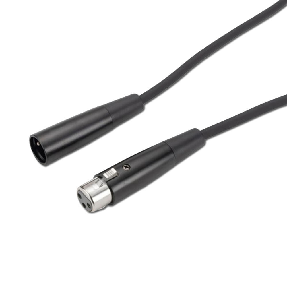 On-Stage 6ft Microphone Cable XLR Male to XLR Female, Professional Balanced, Durable, Flexible, Black PVC Jacket, 22AWG Wire, Includes Velcro Strap — view 2