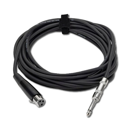 On-Stage 20ft Microphone Cable (1/4" TS to XLR Female) with Velcro Strap — view 2