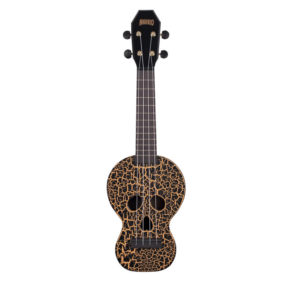 Mahalo Creative Series Soprano Ukulele - Skull (Black)