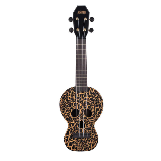 Mahalo Creative Series Soprano Ukulele - Skull (Black)