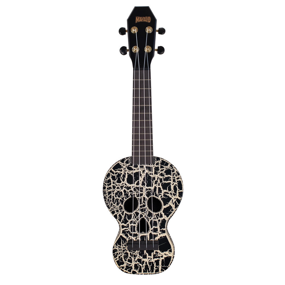 Mahalo Creative Series Soprano Ukulele - Skull (Glow in the Dark Green)