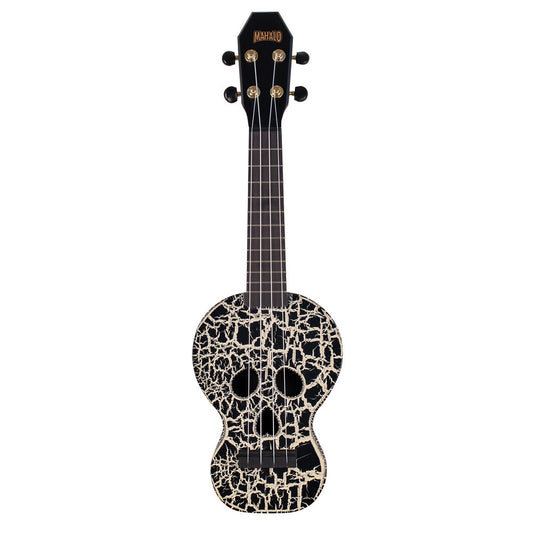 Mahalo Creative Series Soprano Ukulele - Skull (Glow in the Dark Green)