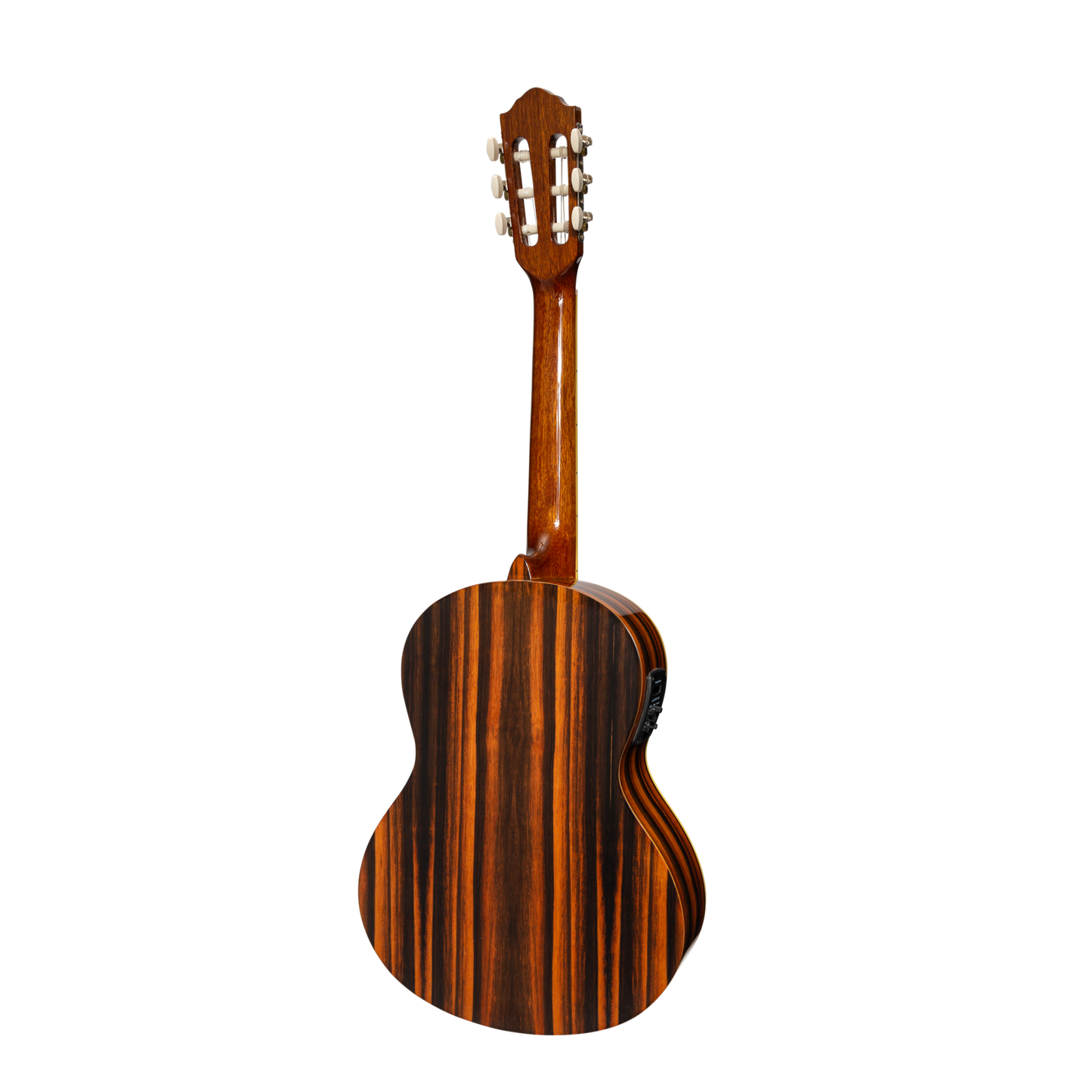 Martinez '51 Series' 3/4 Size Electric Classical Guitar with Built-in Tuner Amara Gloss Finish — view 2