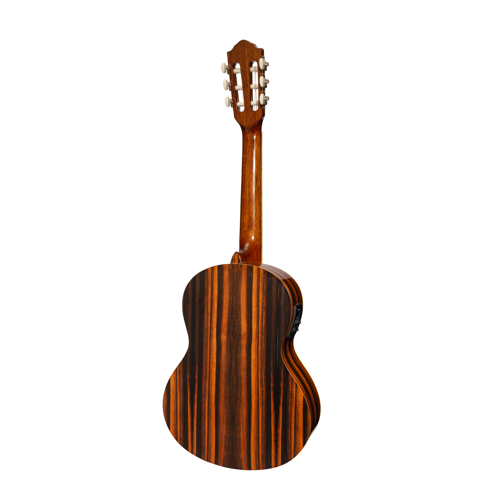 Martinez '51 Series' 3/4 Size Electric Classical Guitar with Built-in Tuner Amara Gloss Finish — view 2