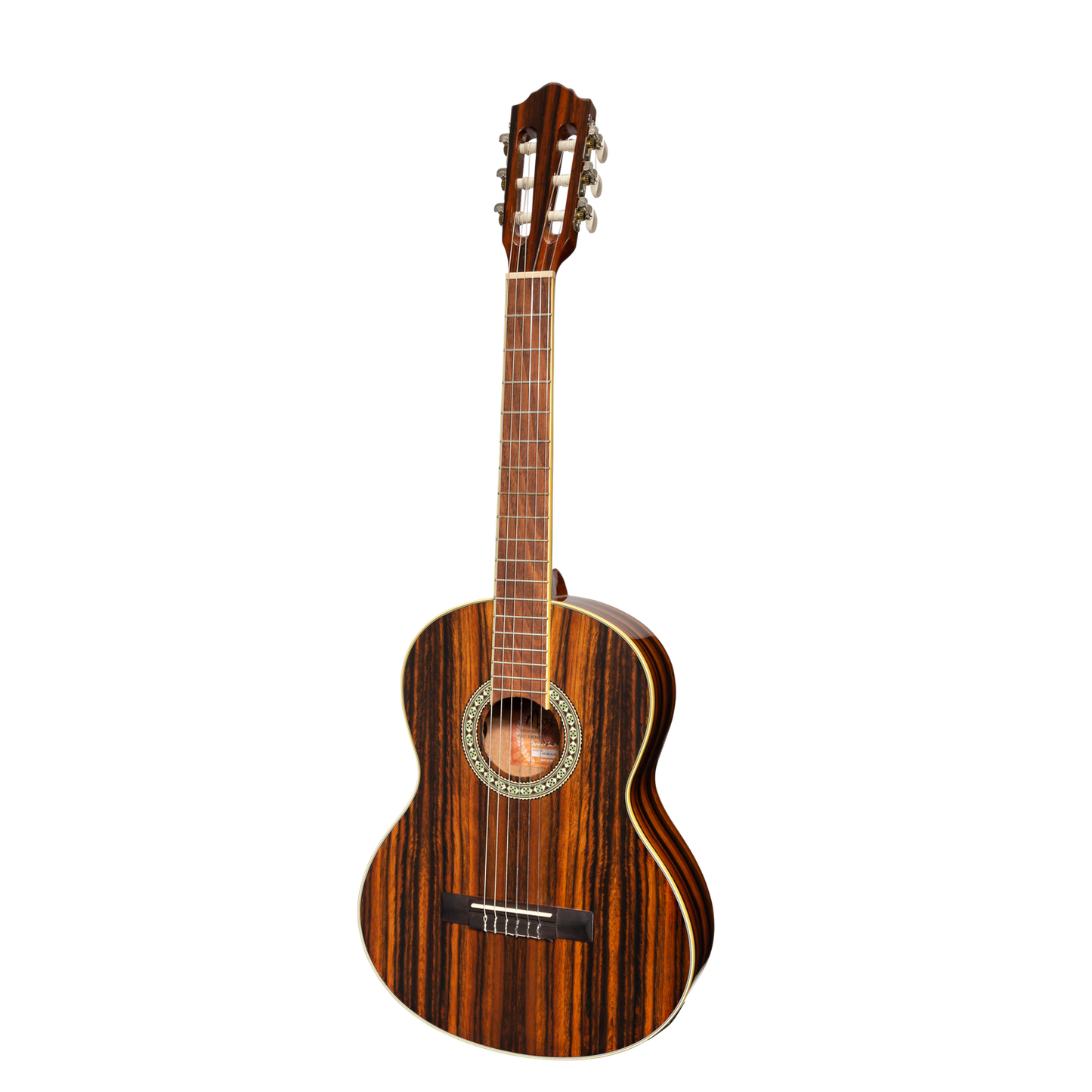 Martinez '51 Series' 3/4 Size Electric Classical Guitar with Built-in Tuner Amara Gloss Finish