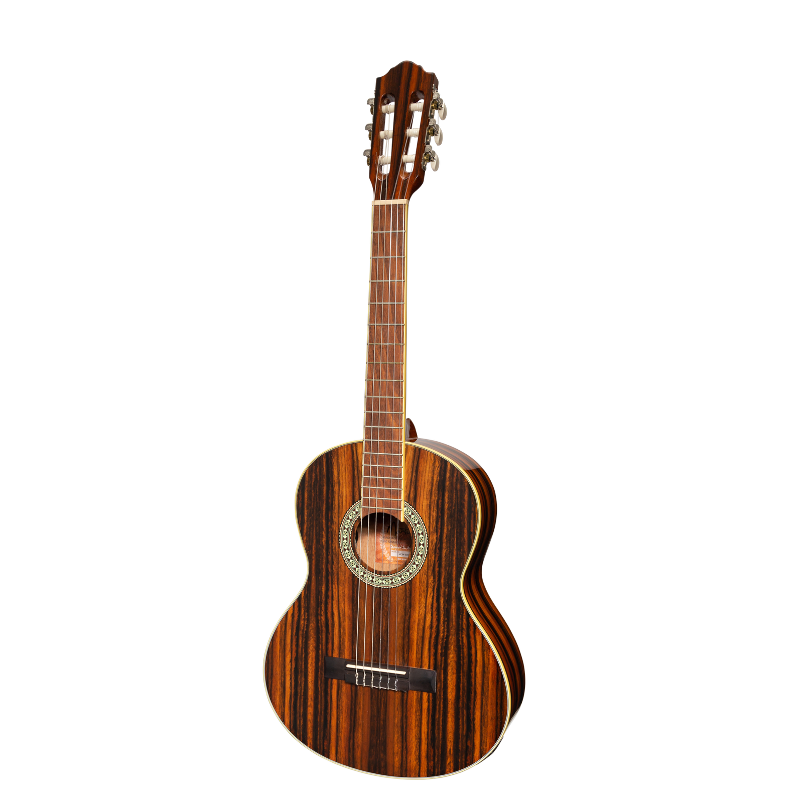Martinez '51 Series' 3/4 Size Electric Classical Guitar with Built-in Tuner Amara Gloss Finish