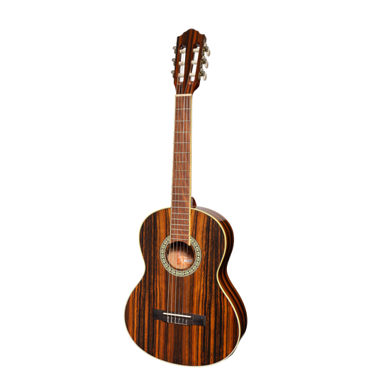 Martinez '51 Series' 3/4 Size Electric Classical Guitar with Built-in Tuner Amara Gloss Finish