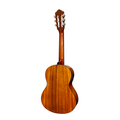 Martinez '51 Series' 3/4 Size Electric Classical Guitar with Tuner Koa Gloss MC34-51GPT-KOA — view 2
