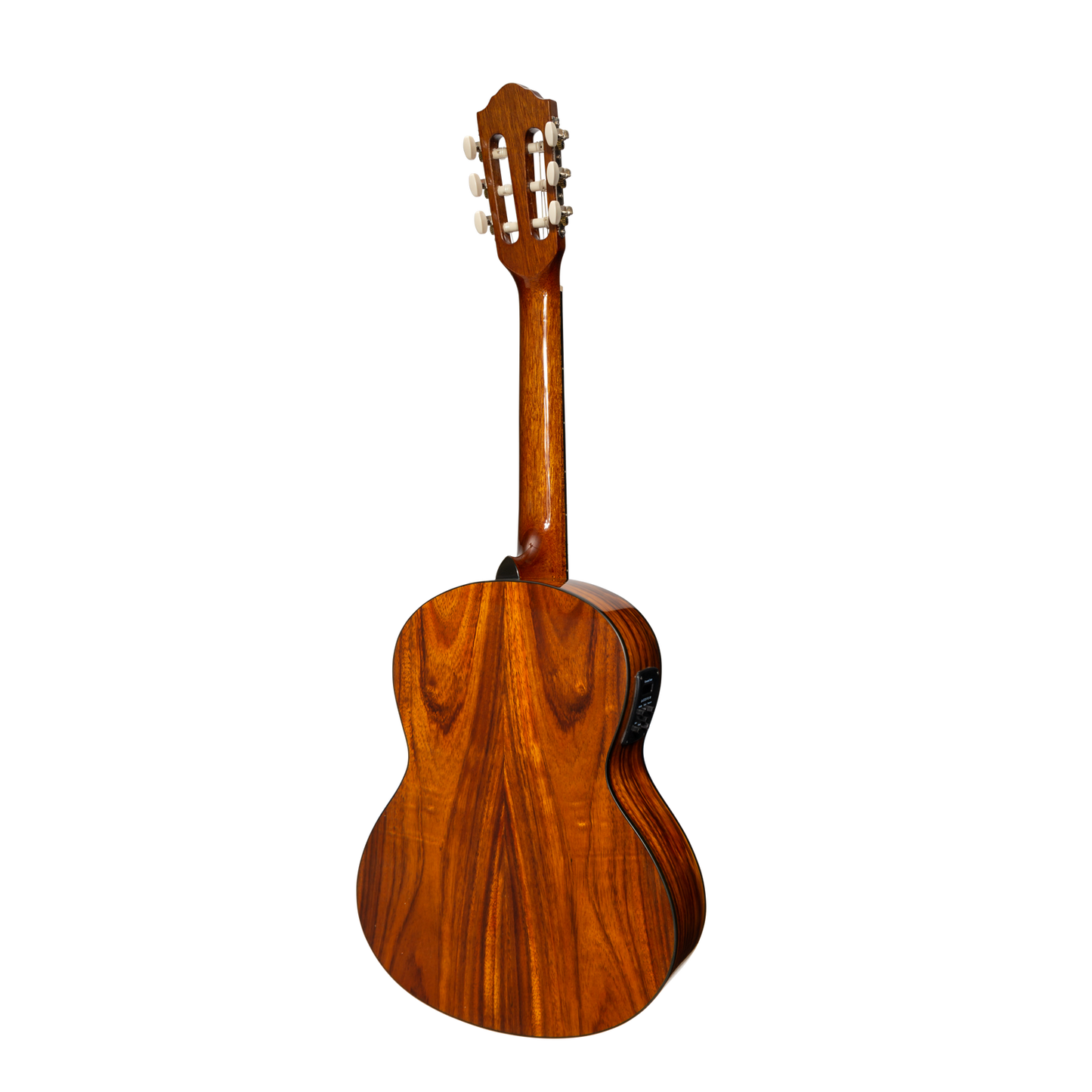 Martinez 51 Series 3/4 Size Electric Classical Guitar with Tuner Teakwood Gloss — view 2