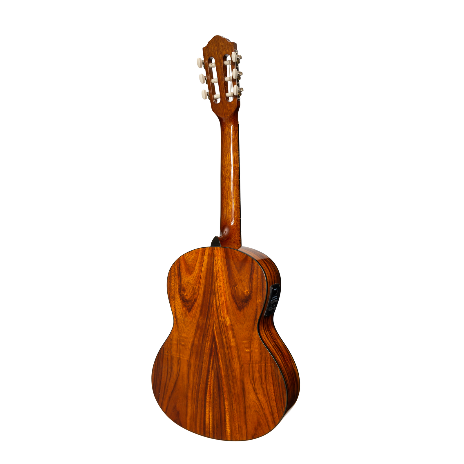Martinez 51 Series 3/4 Size Electric Classical Guitar with Tuner Teakwood Gloss — view 2