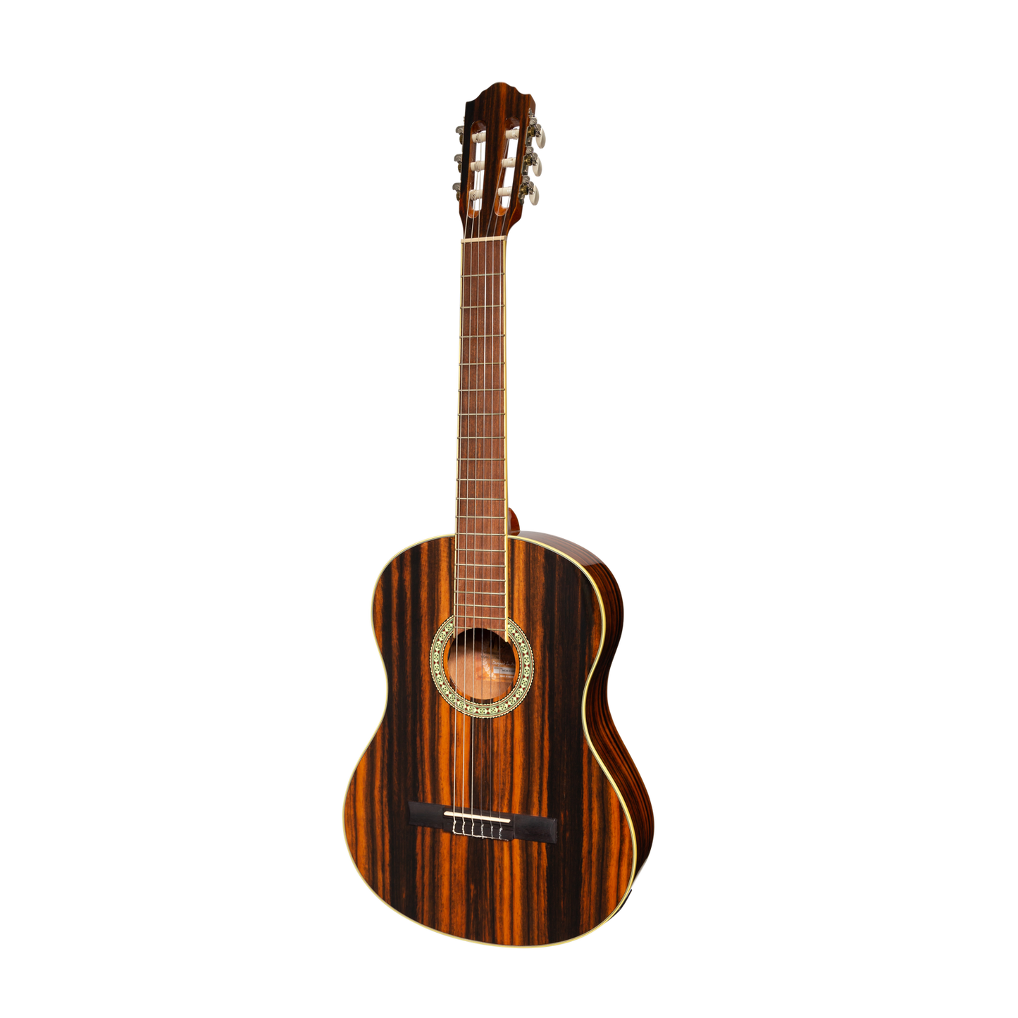 Martinez '51 Series' 4/4 Size Electric Classical Guitar Amara Gloss with Pickup and Tuner