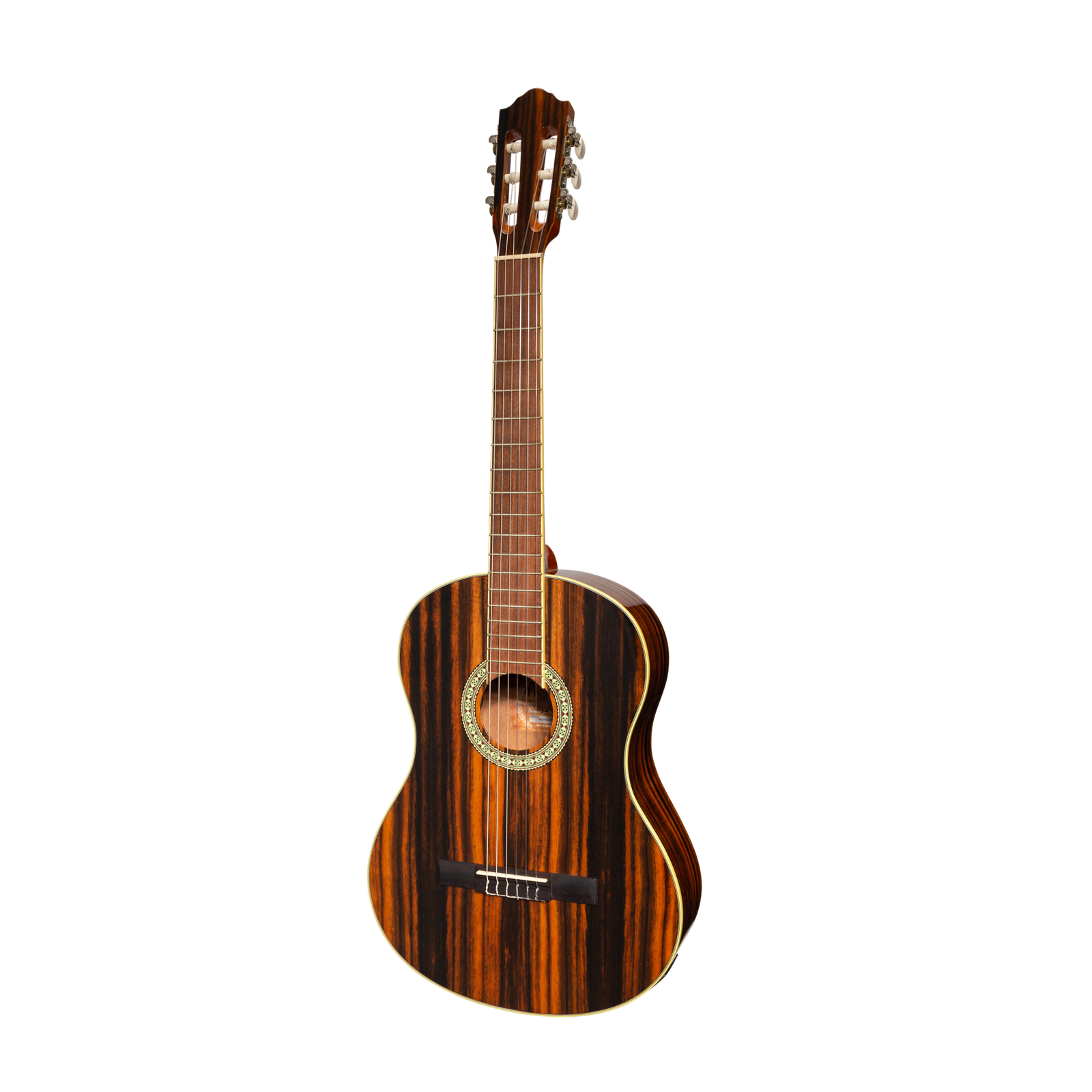 Martinez '51 Series' 4/4 Size Electric Classical Guitar Amara Gloss with Pickup and Tuner