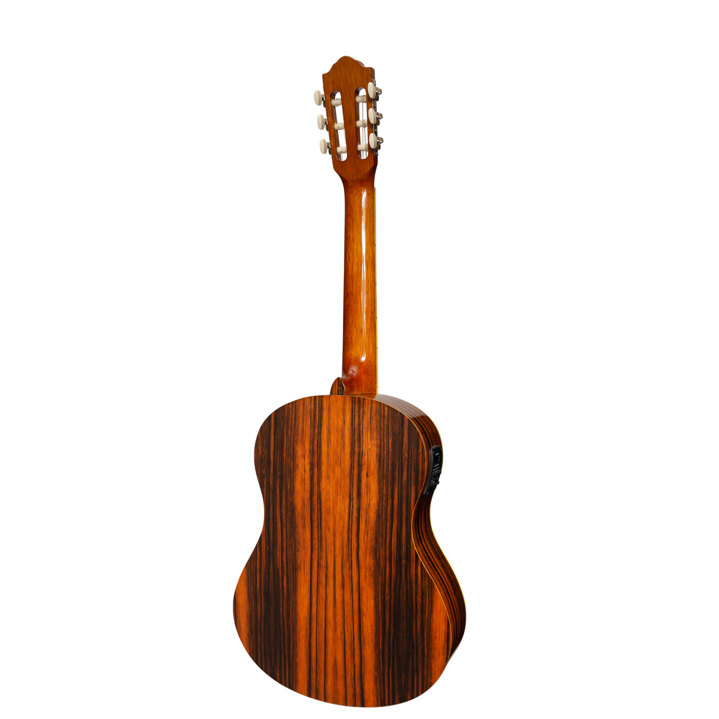 Martinez '51 Series' 4/4 Size Electric Classical Guitar Amara Gloss with Pickup and Tuner — view 2