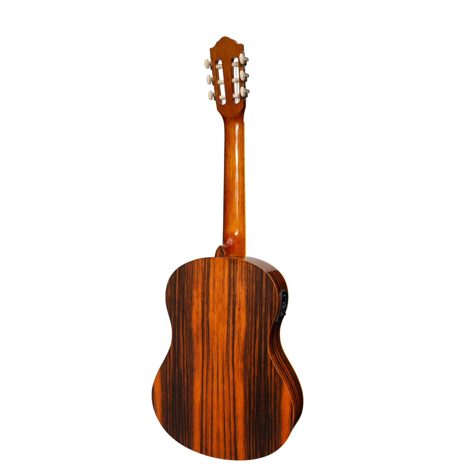 Martinez '51 Series' 4/4 Size Electric Classical Guitar Amara Gloss with Pickup and Tuner — view 2