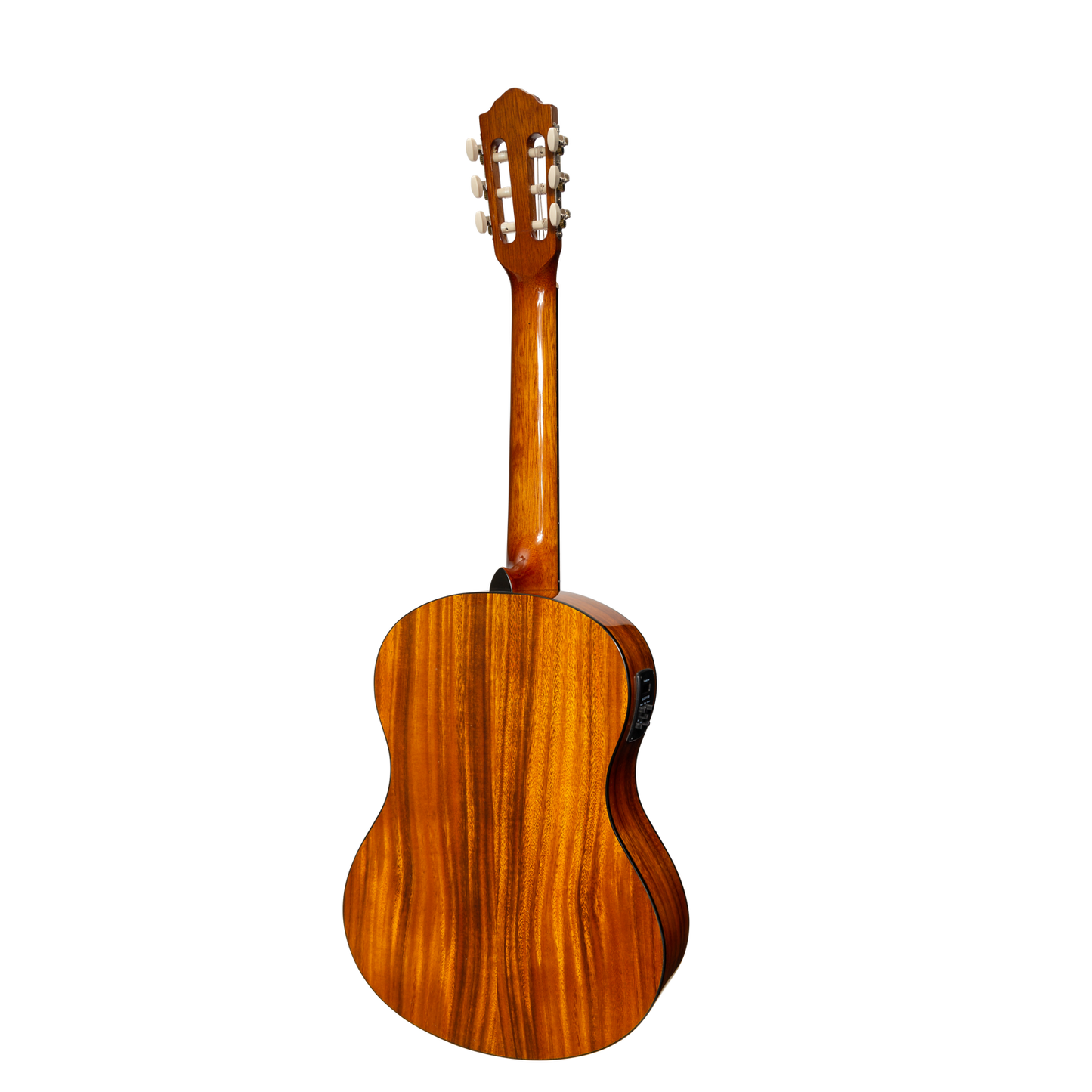 Martinez '51 Series' 4/4 Size Electric Classical Guitar Koa Gloss with Tuner — view 2